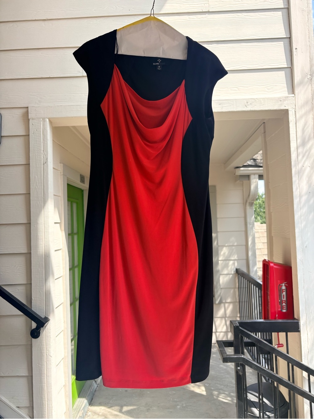 RN Studio Ronni Nicole Colorblock dress 2010s